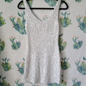 Sequined cocktail dress